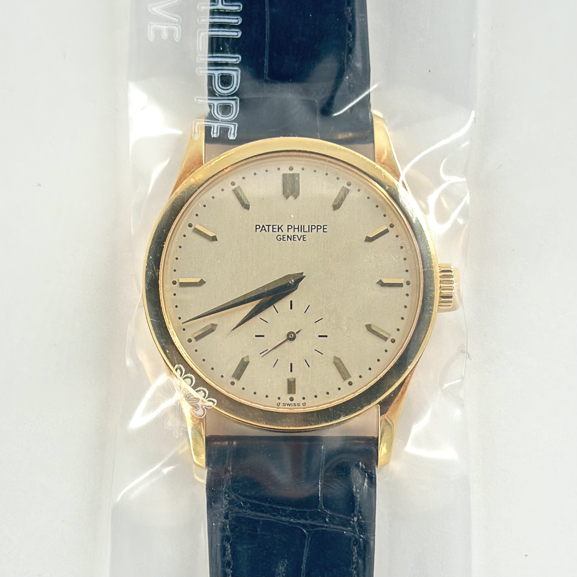 カラトラバ（Calatrava）　Ref.5096J-001　　　シャンパン　メーカー修理明細付　手巻き　KRS1397