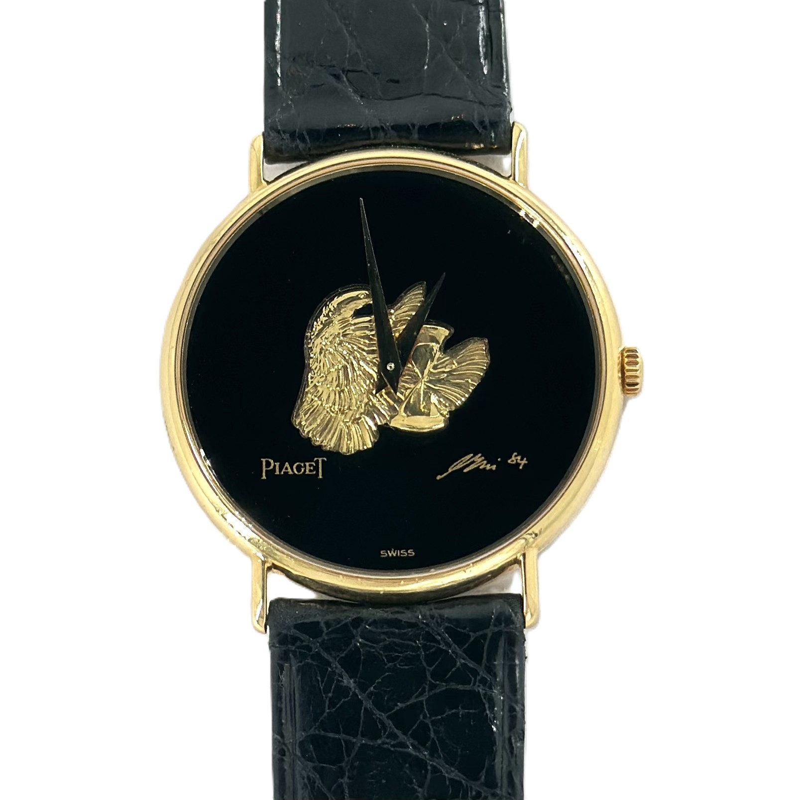 ハンスエルニ（Hans ERNI）　鳩と砂時計モチーフ　Ref.9065　手巻き　KRS1385
