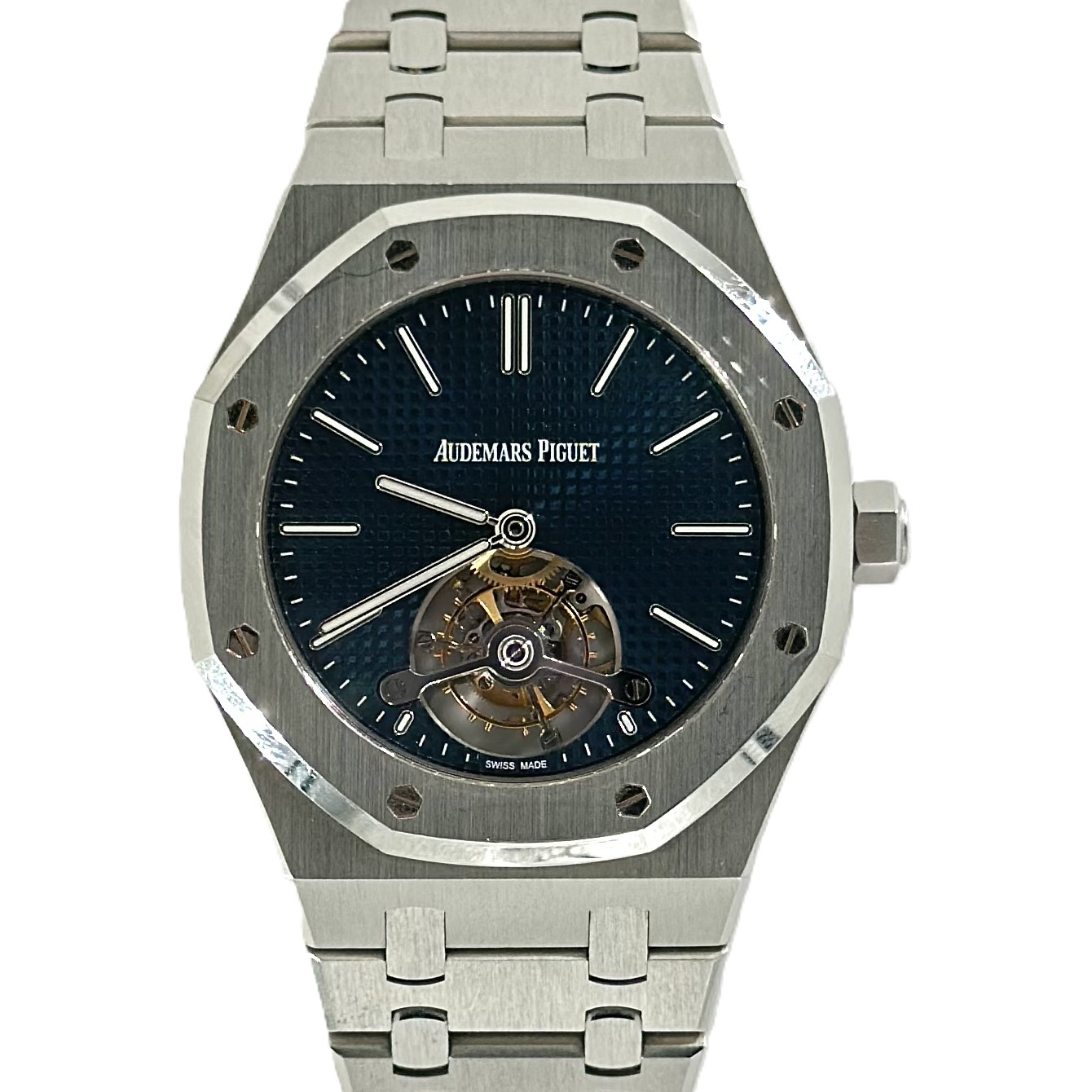 ロイヤル オーク ウルトラシン トゥールビヨン（Royal Oak Extra-Thin Tourbillon）　Ref.26510ST.OO.1220ST.01　メーカー保証書、箱　手巻き　KRS1501
