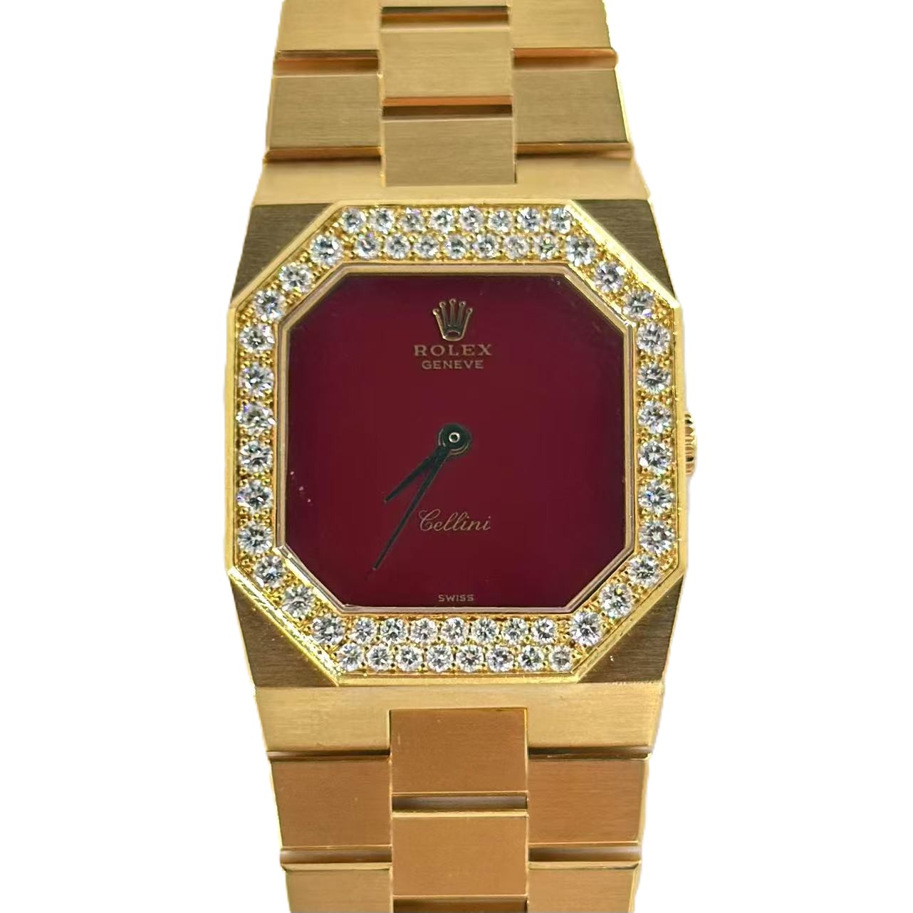 チェリーニ（Cellini）　Ref.4651/8　赤文字盤　国際サービス保証書付　手巻き　KRS1503