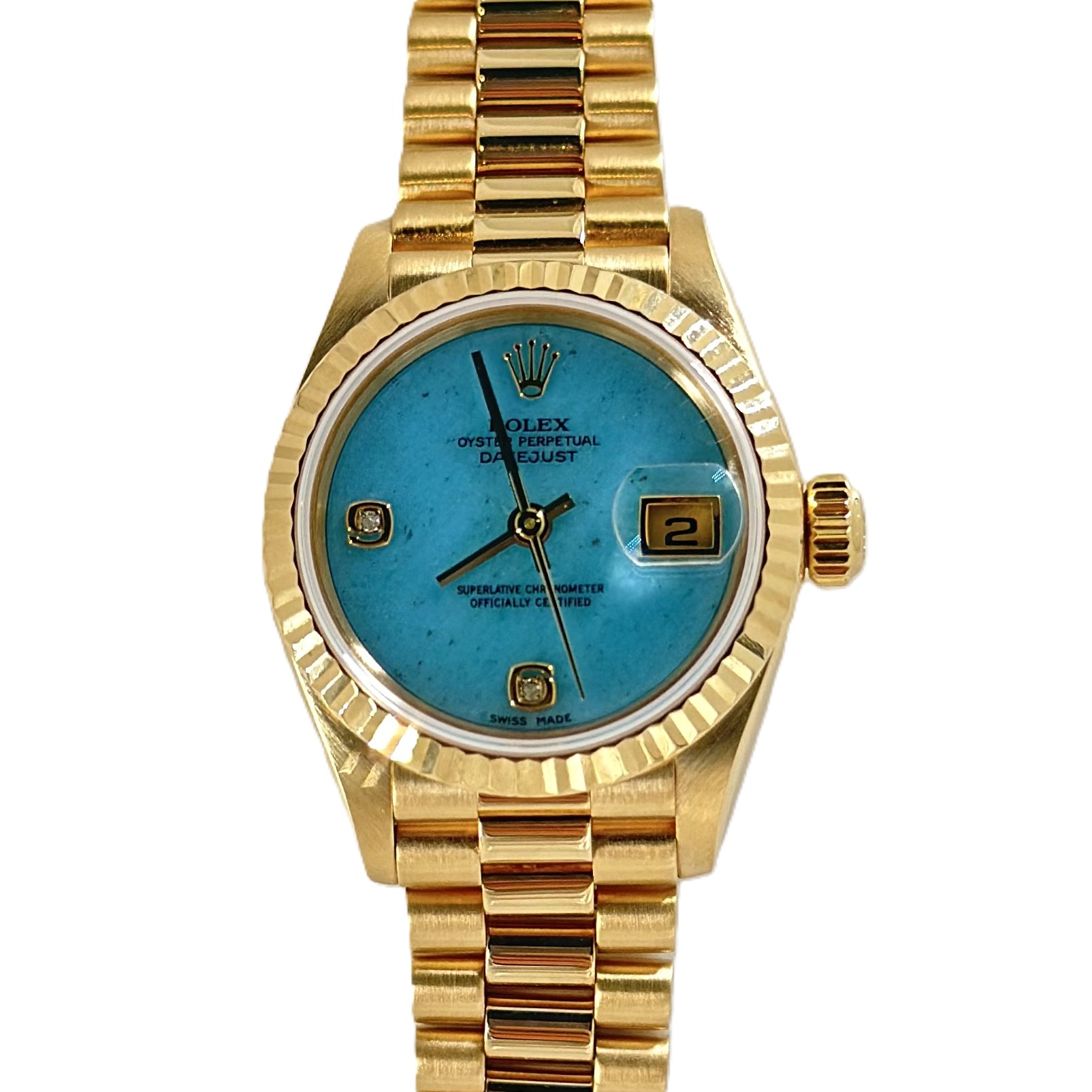 デイトジャスト（Datejust）　Ref.79178 2BR　ブルージェイド文字盤　メーカー保証書、国際サービス保証書付　2000年　自動巻　KRS1552