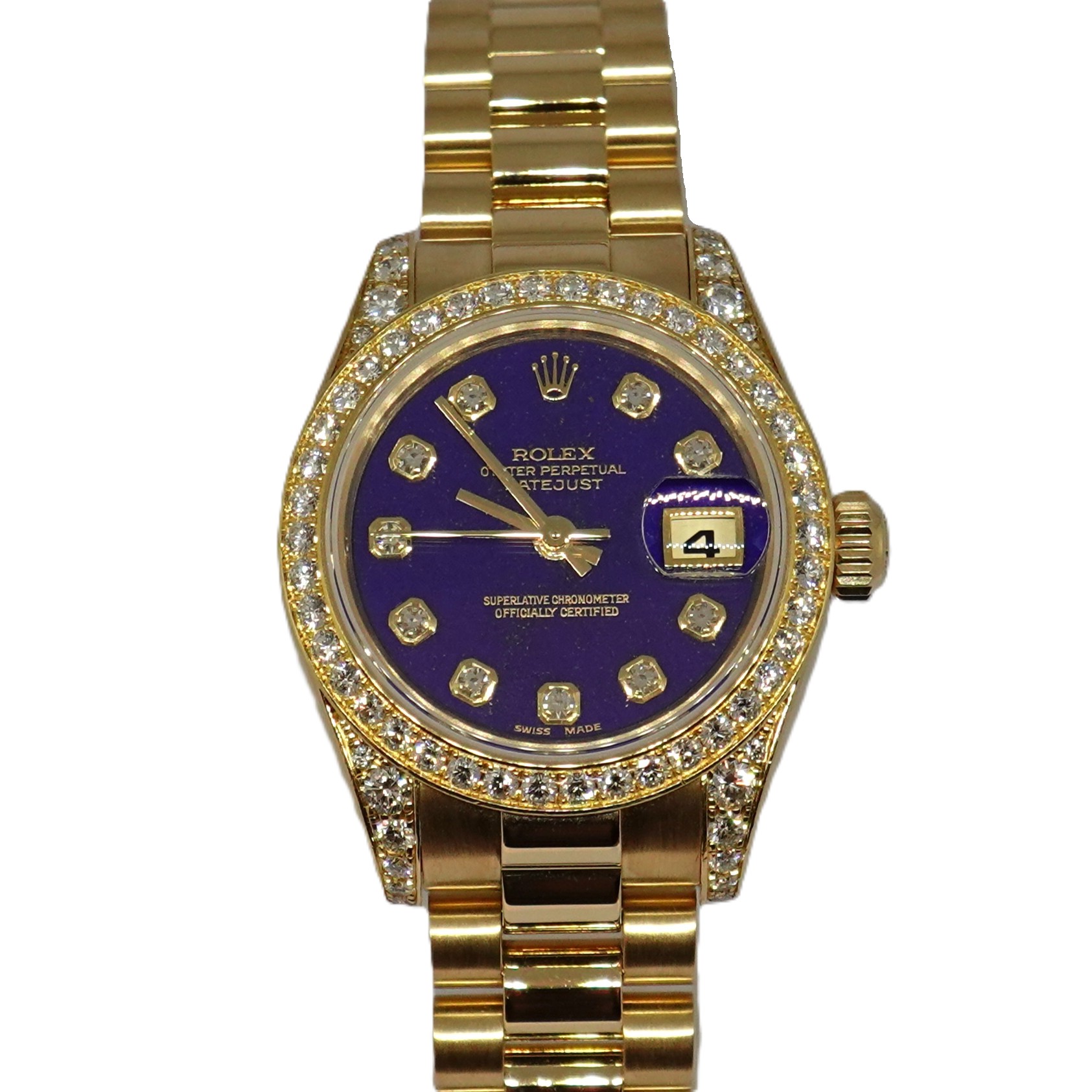 デイトジャスト（Datejust）　ラピスラズリ文字盤（Lapis Lazuli）　Ref.179158G　国際サービス保証書付　KRS1658