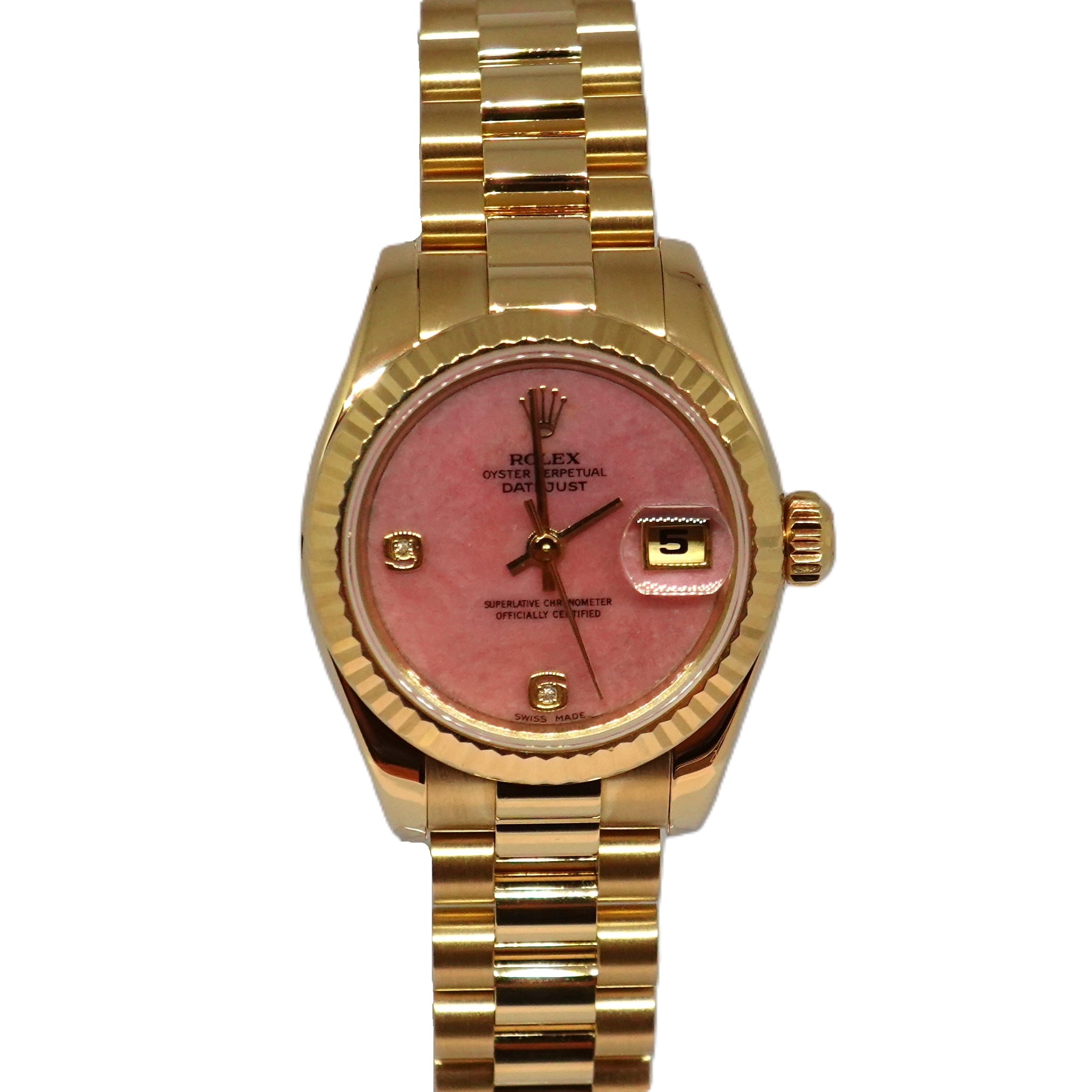 デイトジャスト（Datejust）　ピンクジャスパー69時ダイヤ（Pink Jasper)　Ref.179178 2BR　メーカー保証書、国際サービス保証書付　自動巻　KRS1633