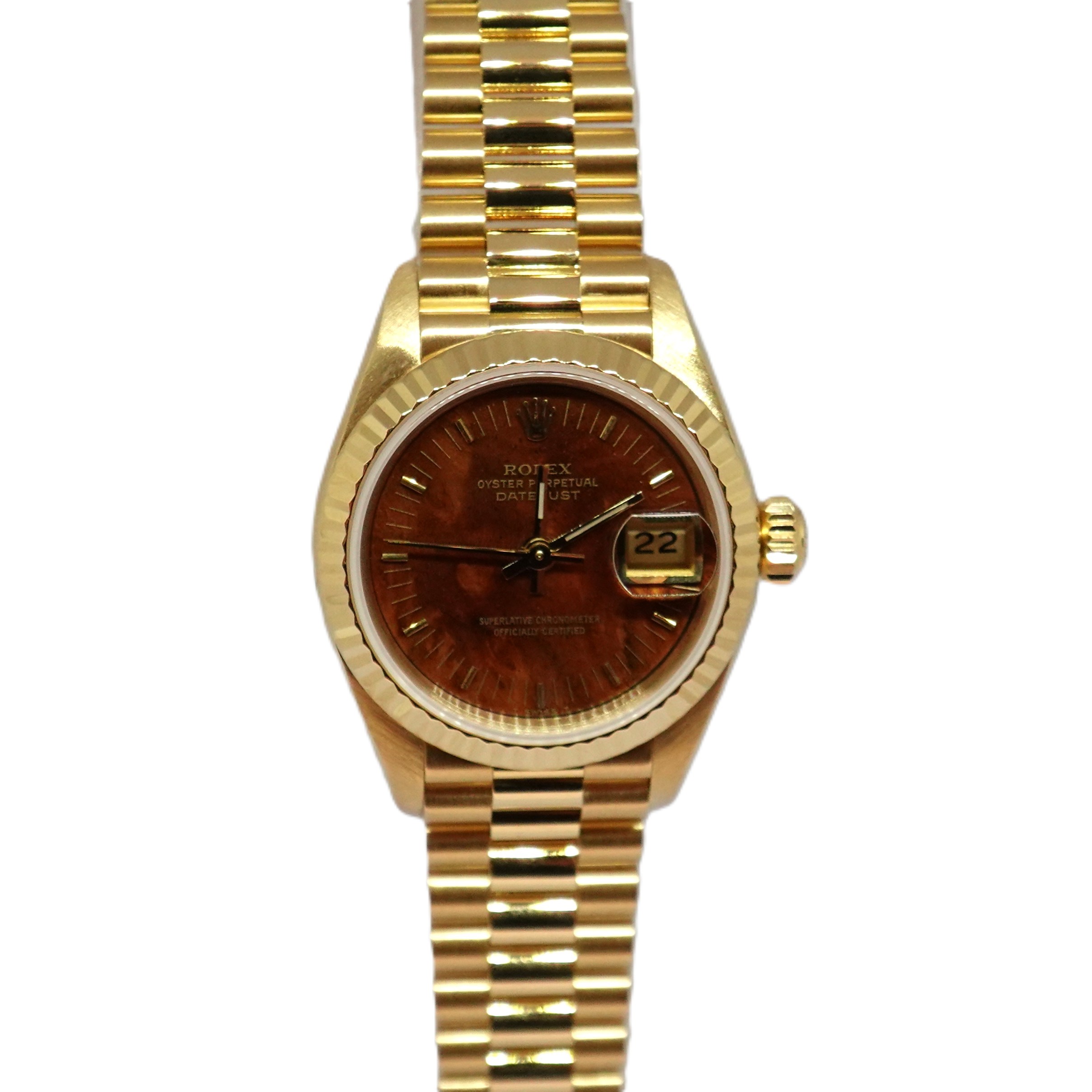 デイトジャスト（Datejust）　ウッド（ウォールナット）文字盤（Wood）　Ref.69178　自動巻　KRS1597