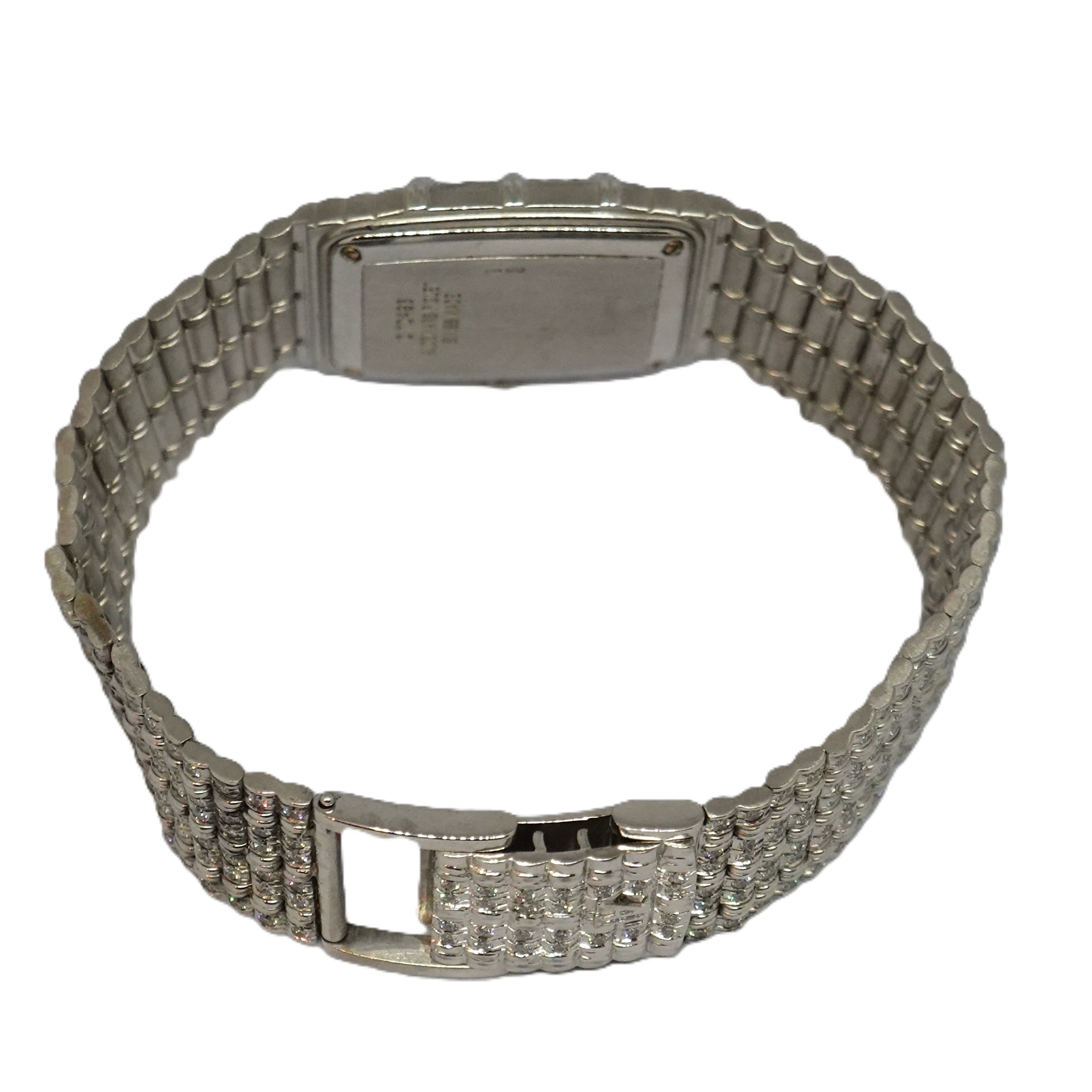 バンブー（Bamboo） LM　パヴェダイヤ+11Pエメラルド文字盤（Pave Diamond + 11P Emerald）　ベゼルダイヤ　Ref.56214BC.ZZ.0636BC.04　メーカー修理明細付　クォーツ　KRS1803