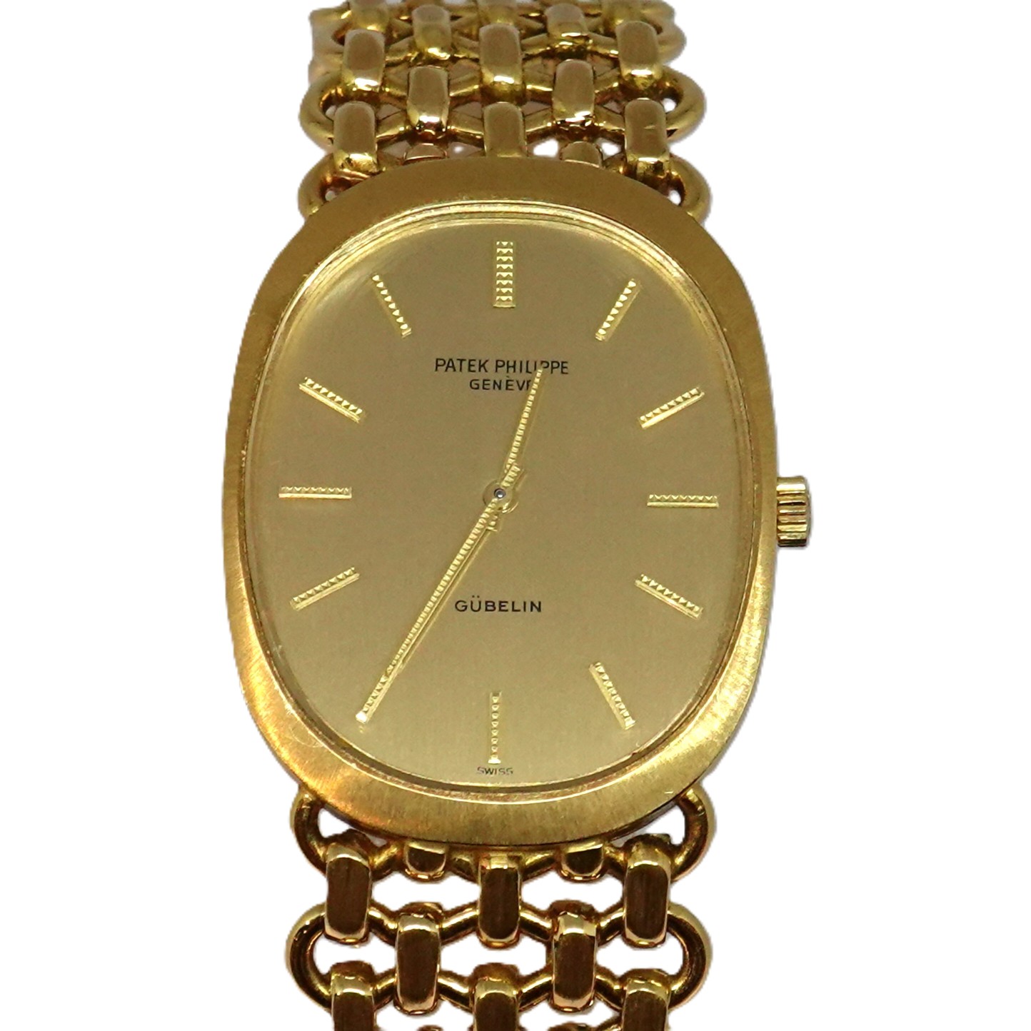 ゴールデンエリプス（Golden Ellipse）　Gubelinダブルネーム（Gubelin Double-Signed）　シャンパン文字盤　Ref.3577/1　アーカイブ付　1973年　手巻き　KRS1600