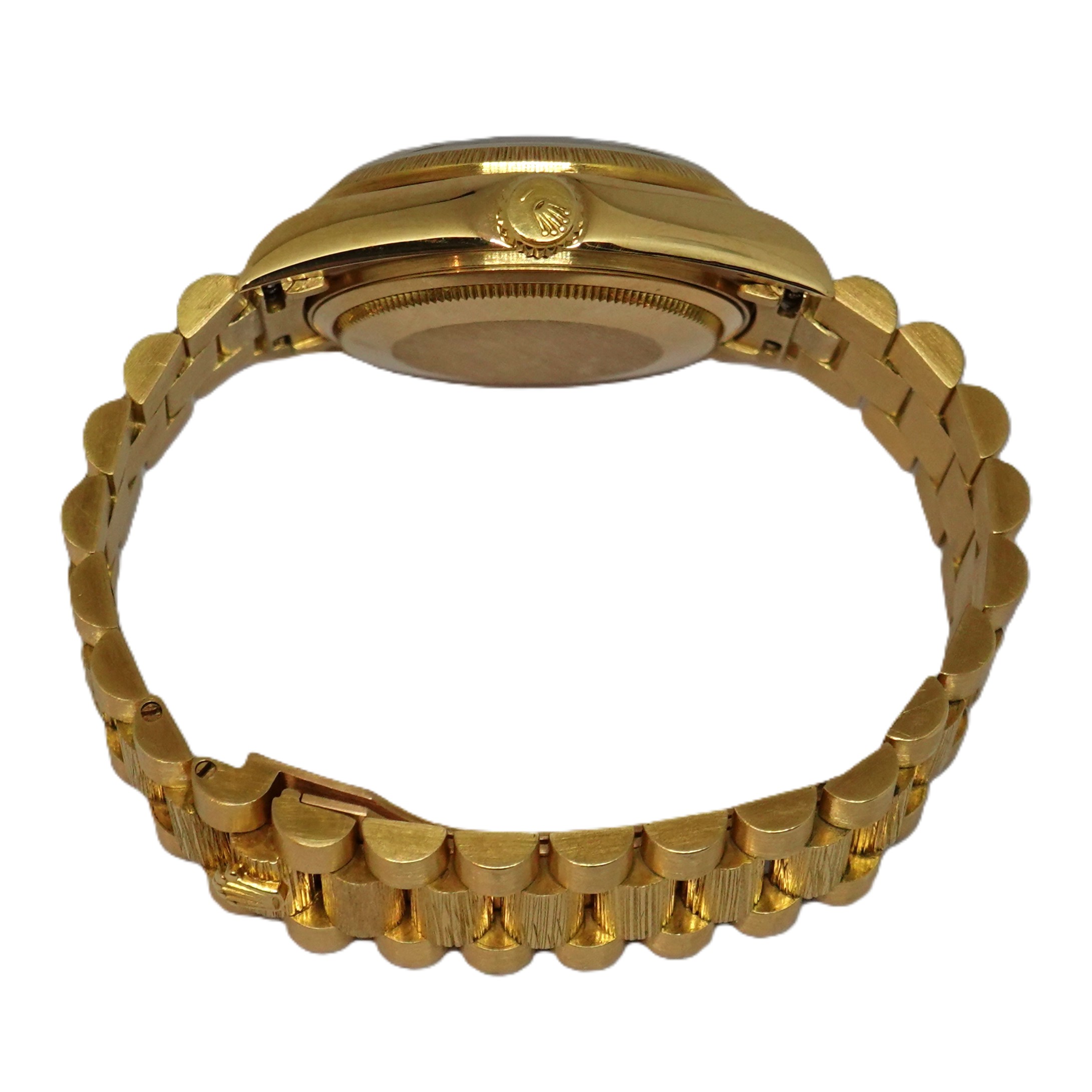 デイデイト（DAYDATE）　黒10P（Black)　バーク仕上げ（Bark Finish）　Ref.18078A　メーカー保証書付　自動巻　KRS1833