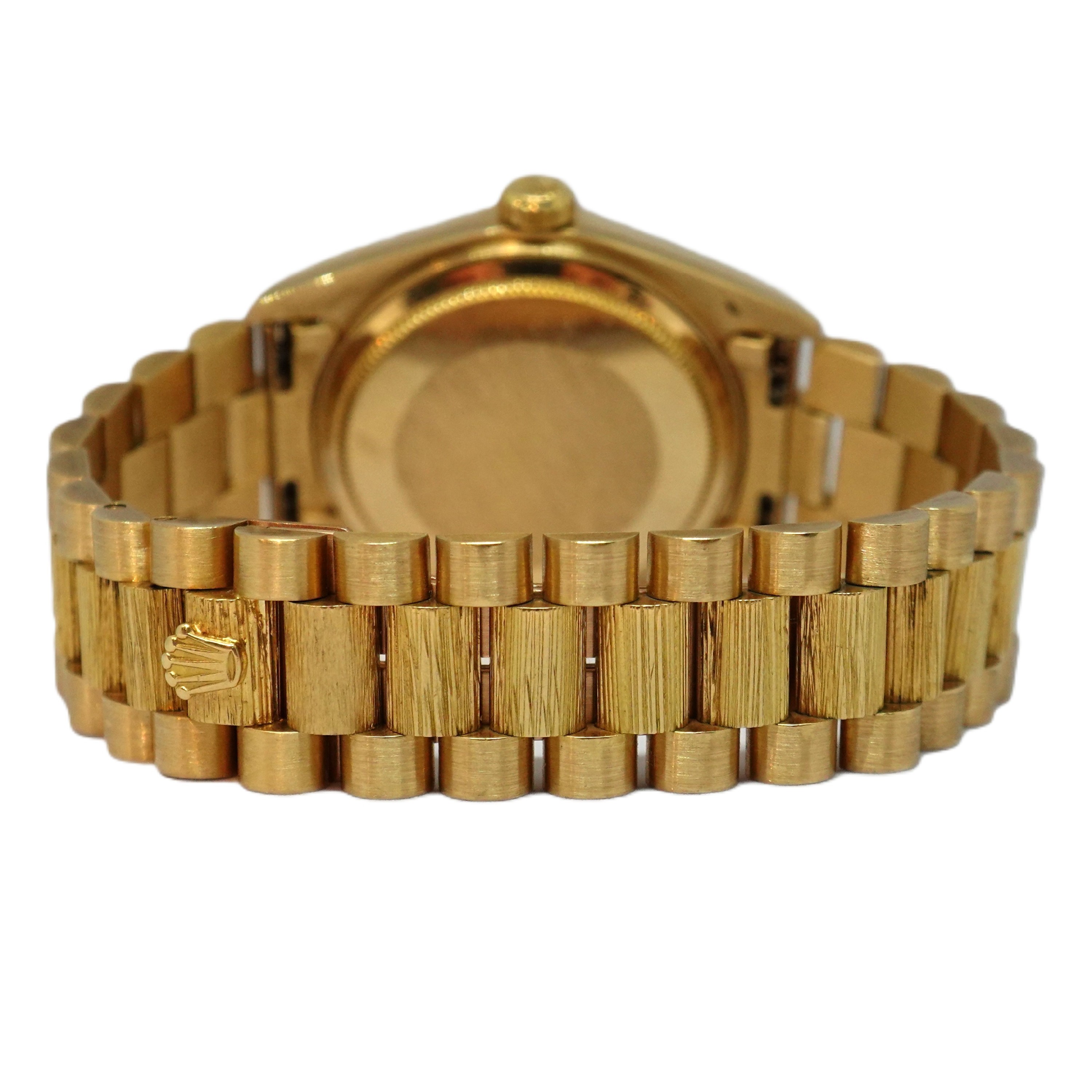 デイデイト（DAYDATE）　黒10P（Black)　バーク仕上げ（Bark Finish）　Ref.18078A　メーカー保証書付　自動巻　KRS1833