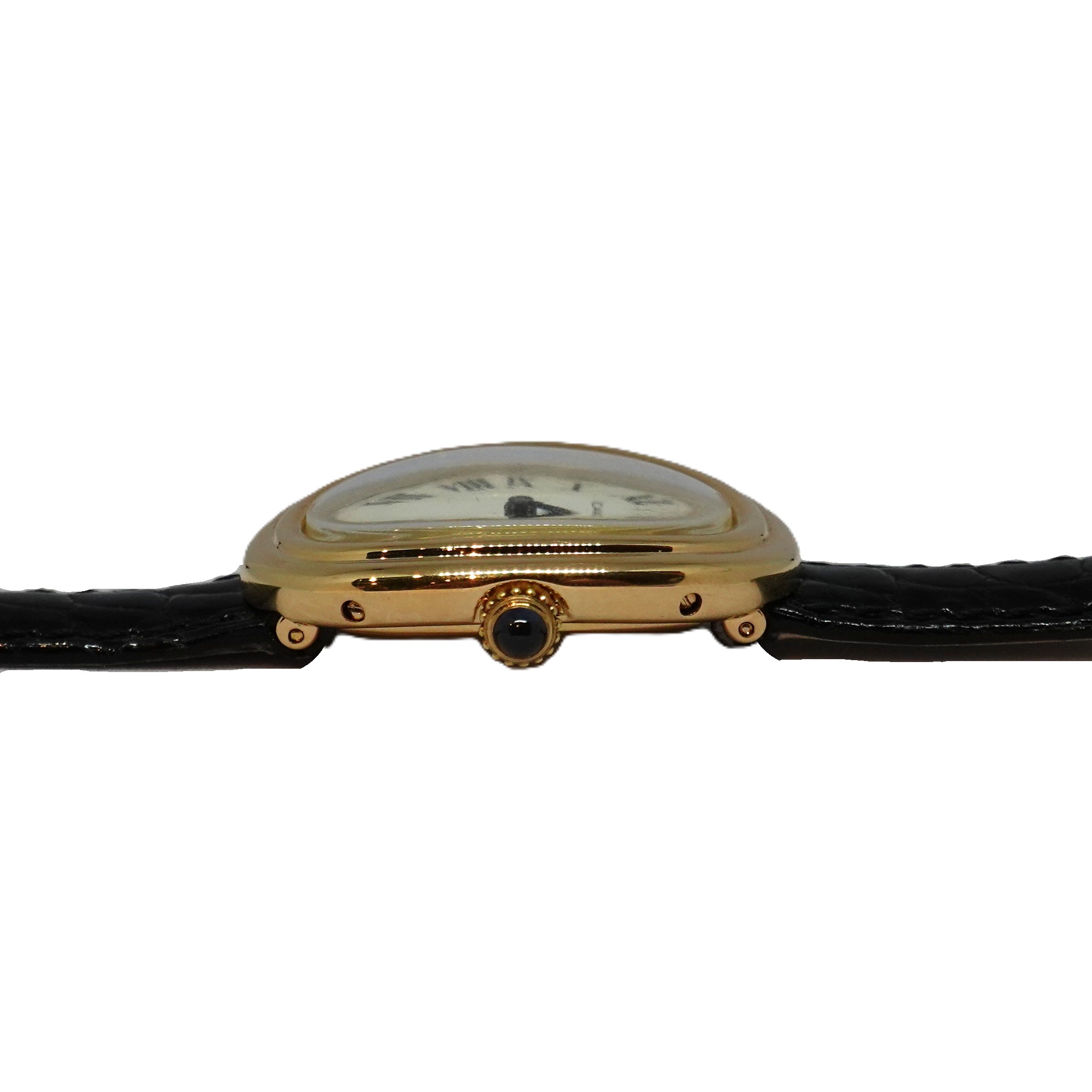 ベニュワール（Baignoire）　白文字盤　パリス表記（Paris Dial）ステップベゼル（Step bezel）　Ref.78094　手巻き　KRS1869