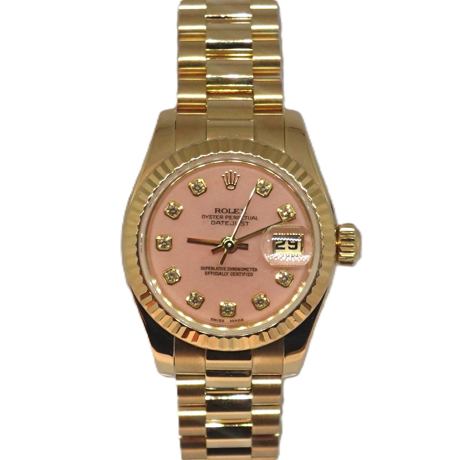 デイトジャスト（Datejust）　ピンクオパール文字盤（Pink Opal）　Ref.179178OPG　メーカー保証書、メーカーサービス保証書付　自動巻　KRS1884