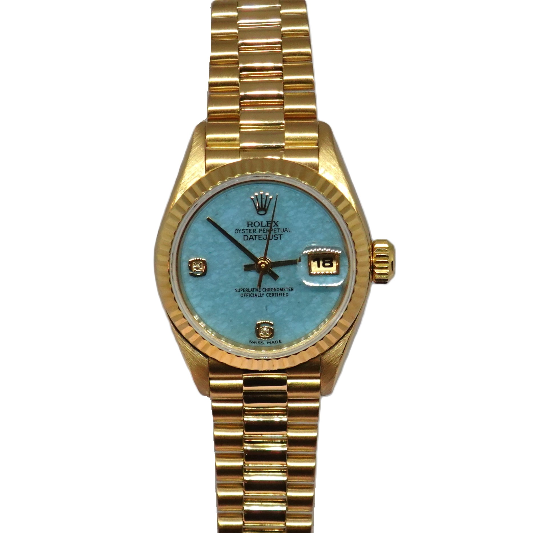 デイトジャスト（Datejust）　ブルージェイド文字盤（Blue Jade）　Ref.69178 2BR　メーカー保証書付　自動巻　KRS1934