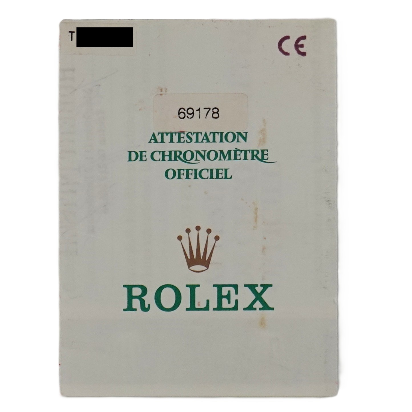 デイトジャスト（Datejust）　ブルージェイド文字盤（Blue Jade）　Ref.69178 2BR　メーカー保証書付　自動巻　KRS1934