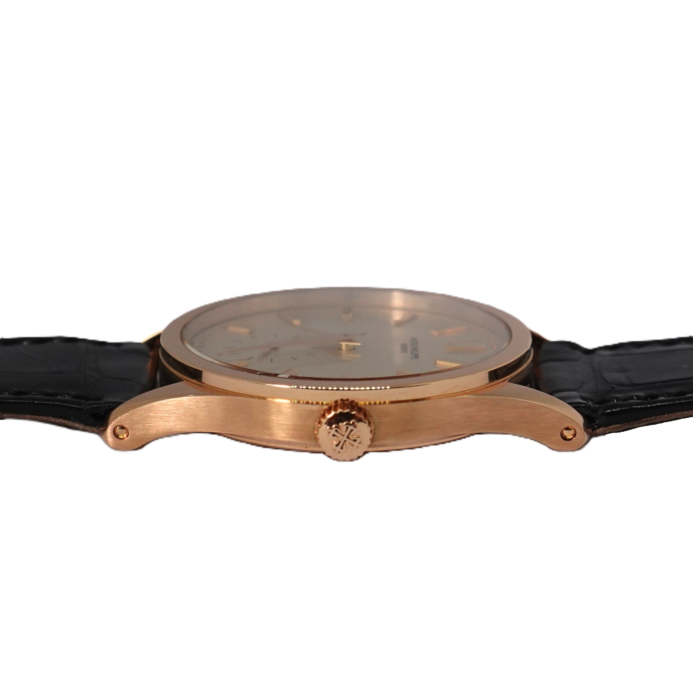 カラトラバ（Calatrava）　シルバー文字盤　Ref.3796R-013　メーカー保証書、箱　手巻き　KRS1914