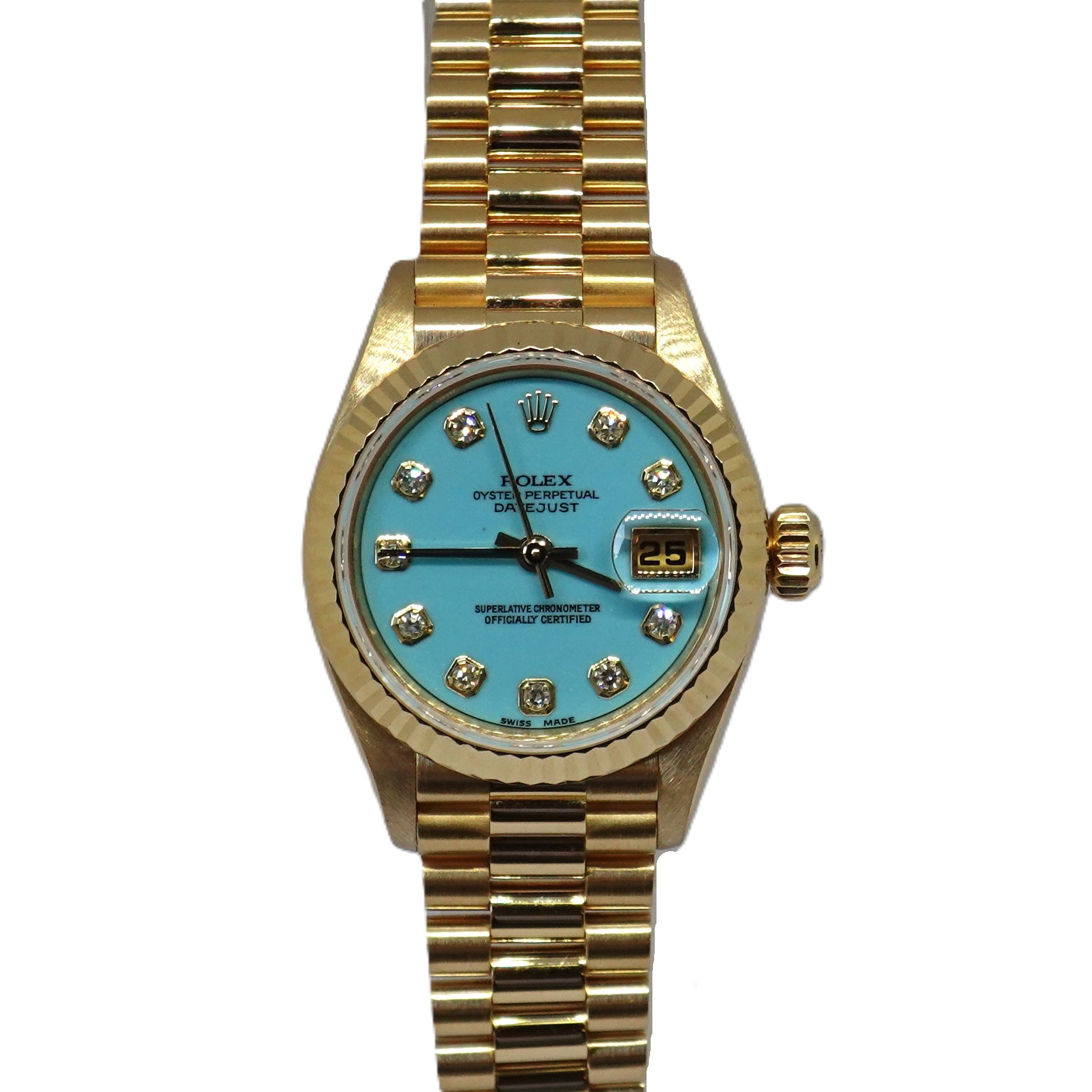 デイトジャスト（Datejust）　ターコイズ10P文字盤（Turquois）　Ref.79178G　メーカー保証書、国際サービス保証書付　自動巻　KRS1922