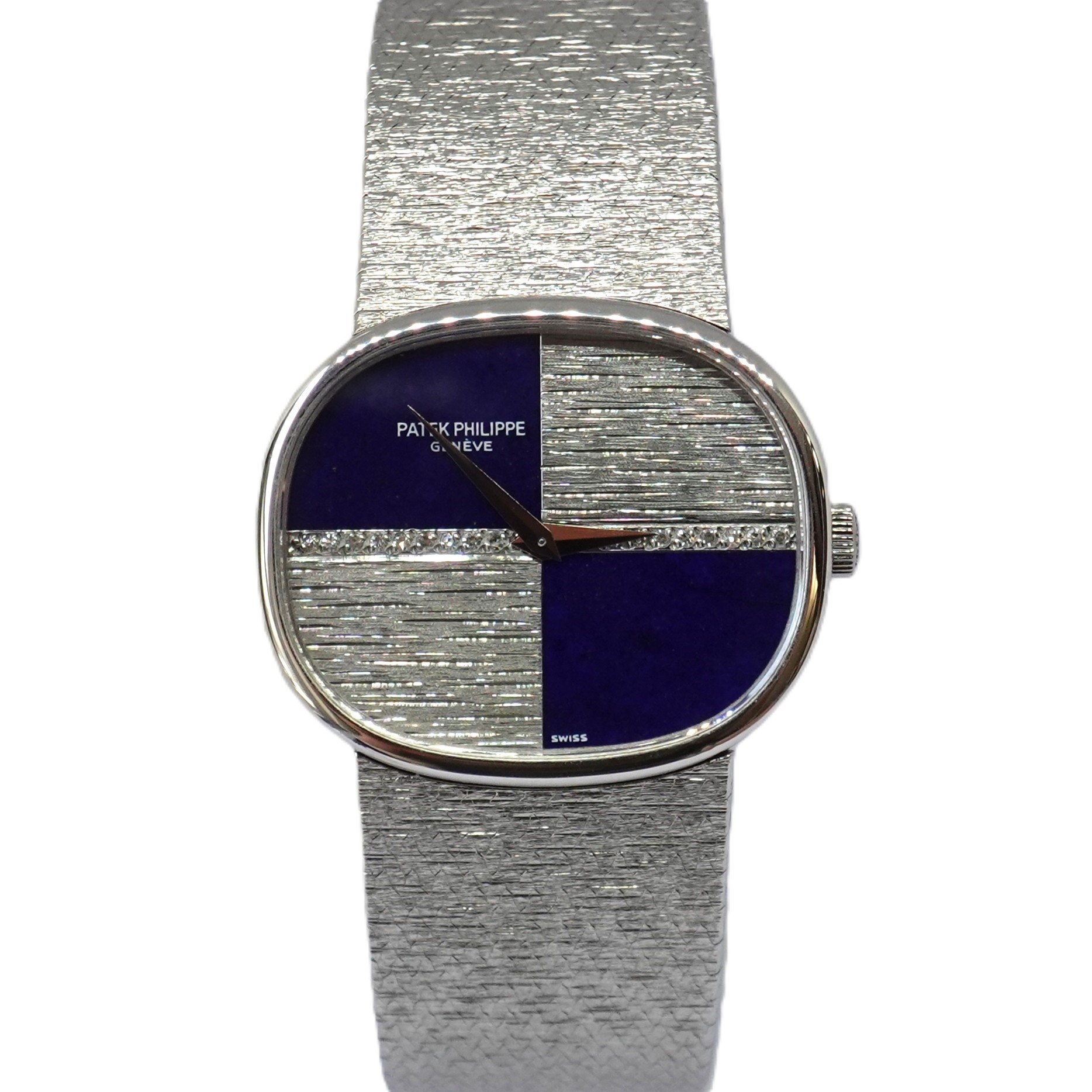 ゴールデンエリプス（Golden Ellipse）　　ラピスラズリ/シルバー文字盤（Lapis Lazuri）　Ref.3845/909G　アーカイブ付　手巻き　KRS1877